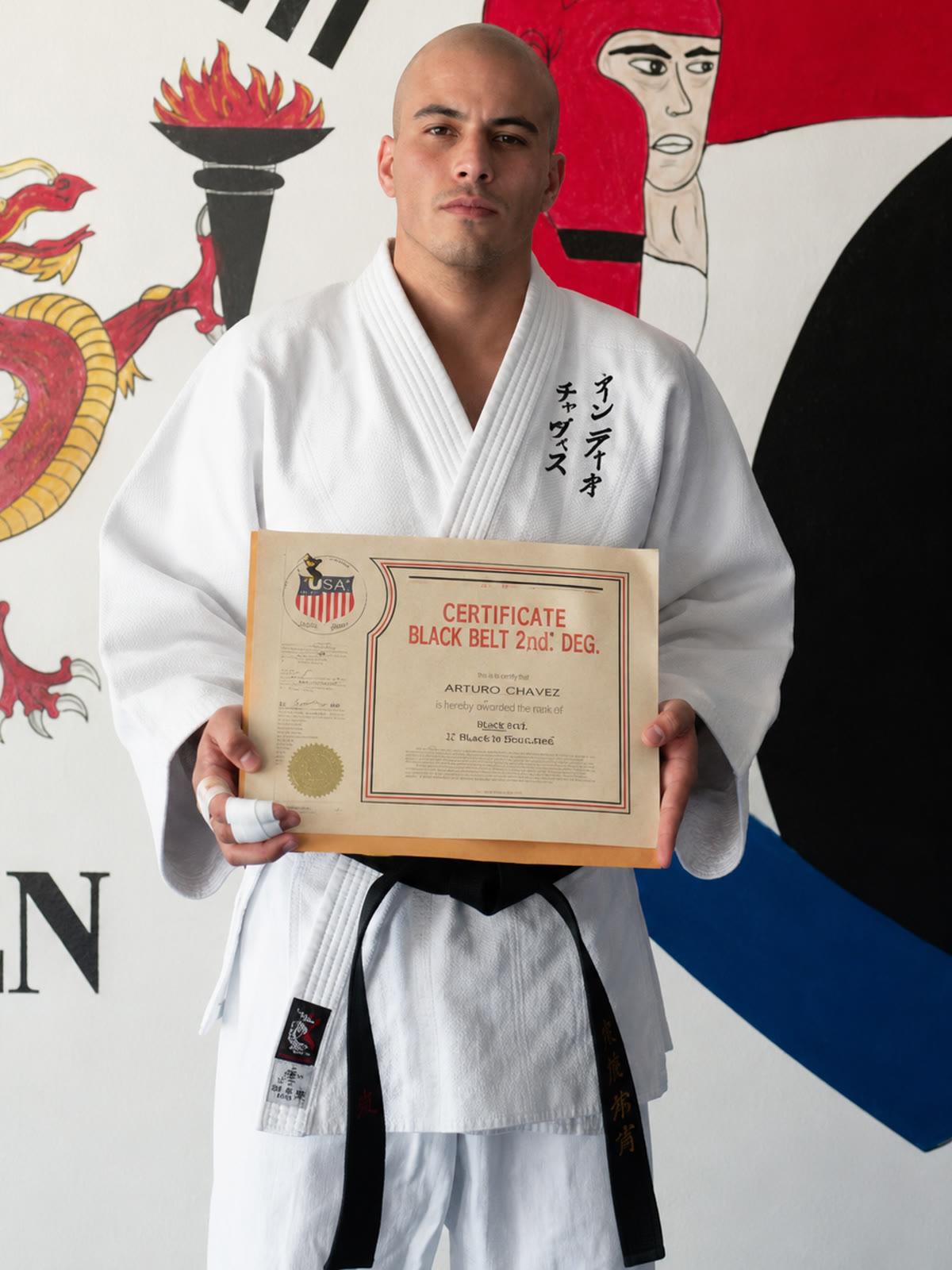 Arturo Chavez, assistant instructor at the Indio dojo