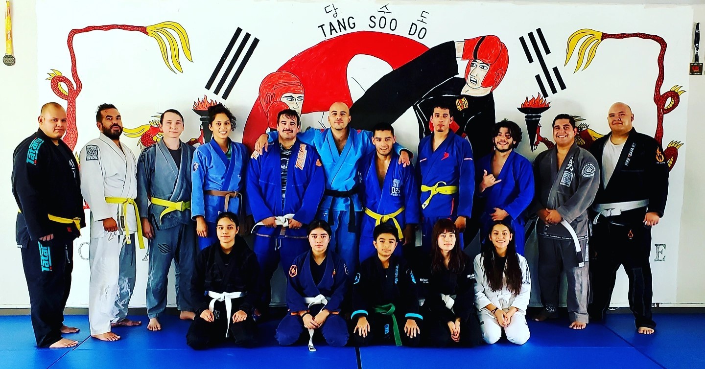 The dojo floor at 45901 Salton St